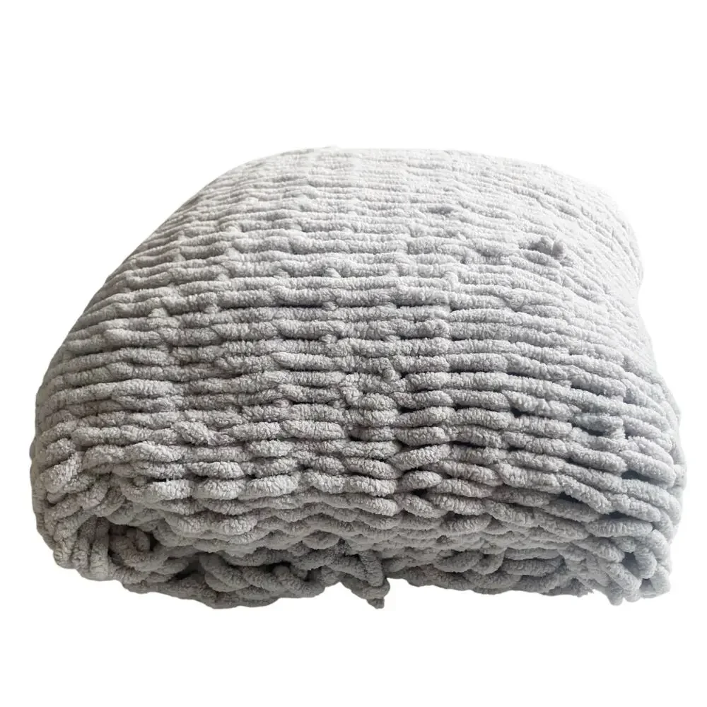 Handmade gray chunky